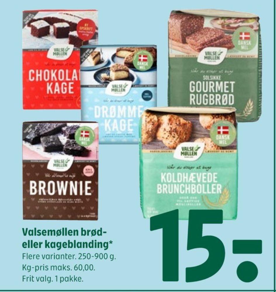 Valsemøllen, Chokoladekageblanding