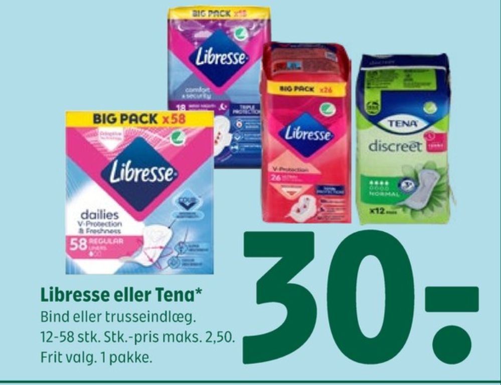 Libresse, Regular Black Trusseindlæg