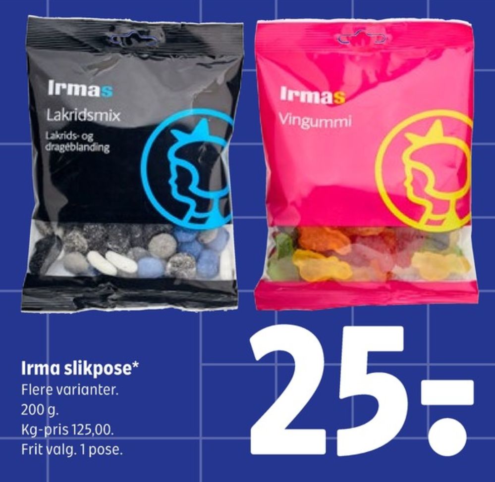 Irmas Vingummimix, Slikposer