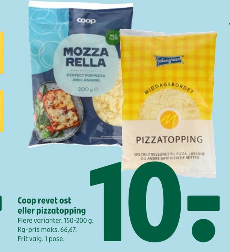 Coop, Revet ost Mozzarella