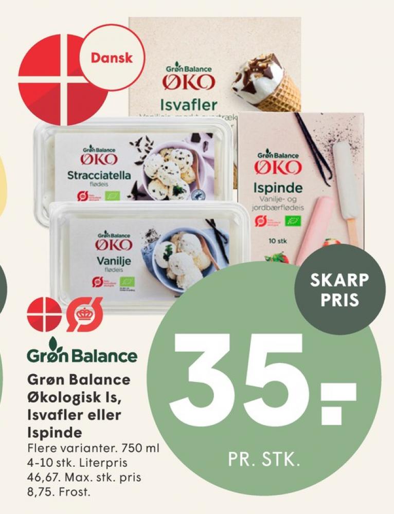 Grøn Balance, Vanilje- og jordbærfløde ispinde