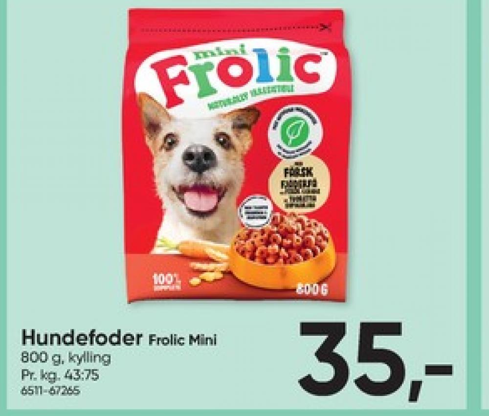 Frolic, Hundefoder