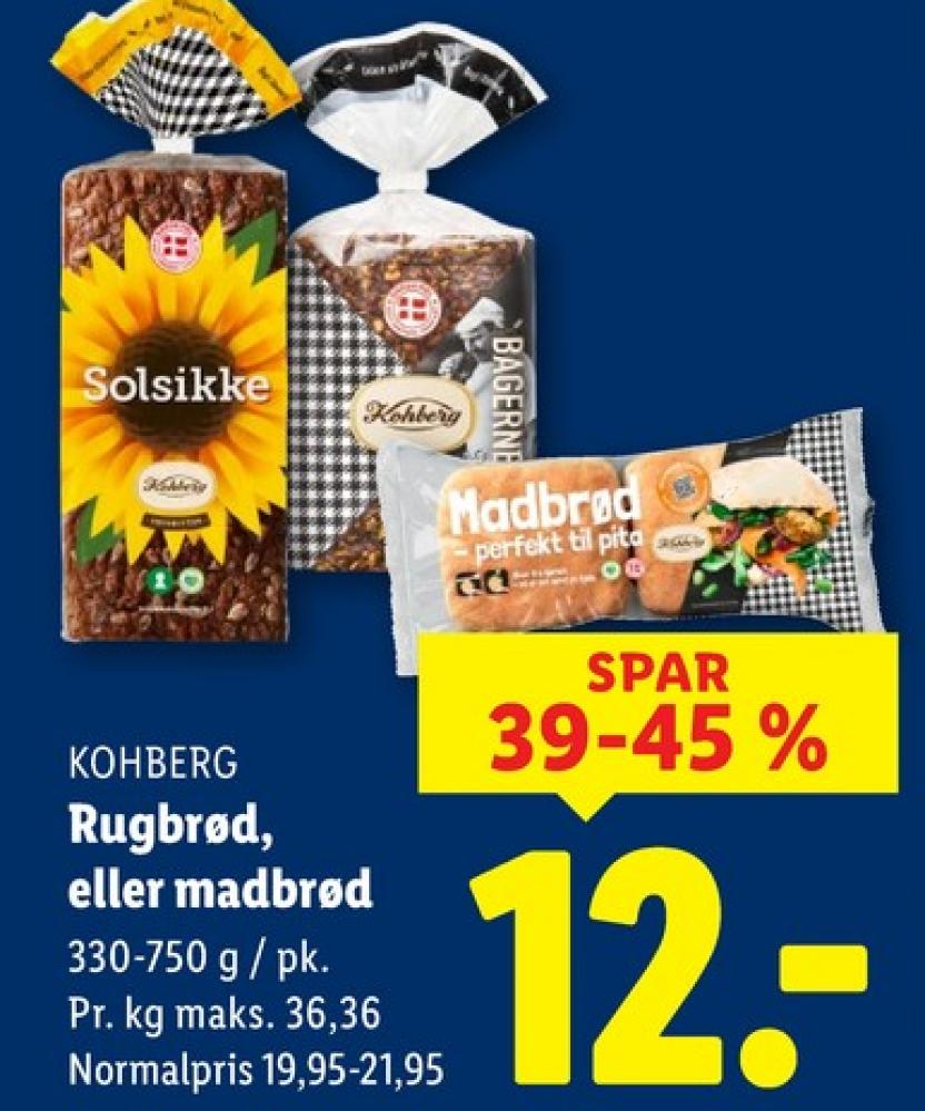 Kohberg, Solsikkerugbrød