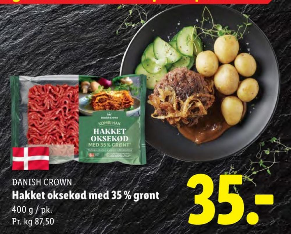 Danish Crown, Hakket Okse og Grønt 35%