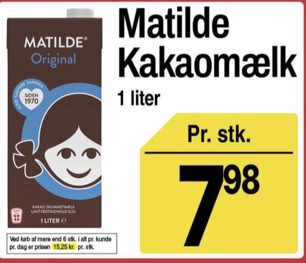 Matilde, Kakaomælk