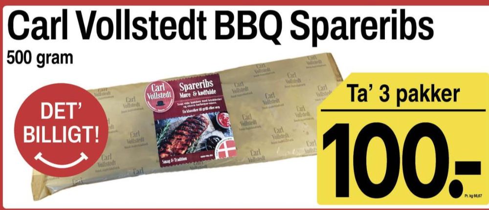 Carl Vollstedt's Eftf., Spareribs