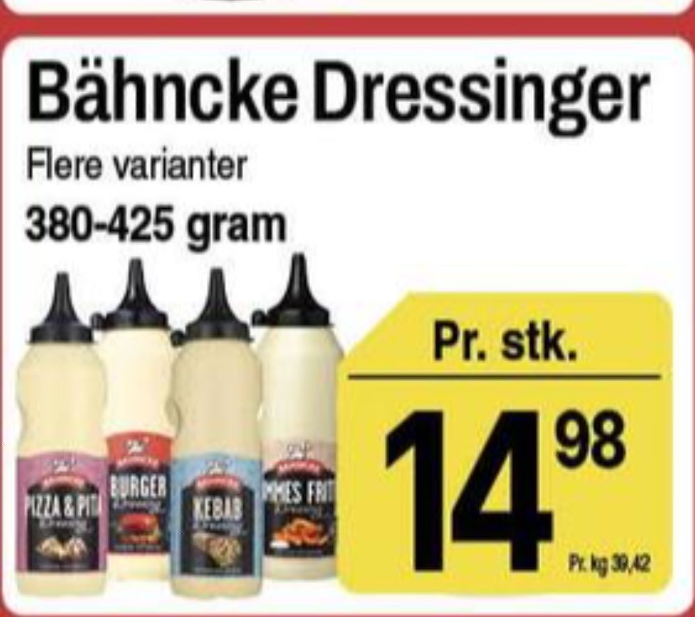 Bähncke, Pommes Frites Dressing