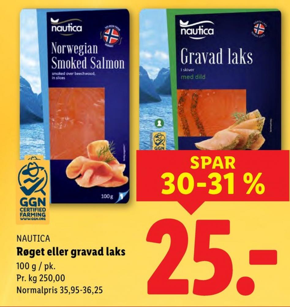 Nautica, Laks i skiver