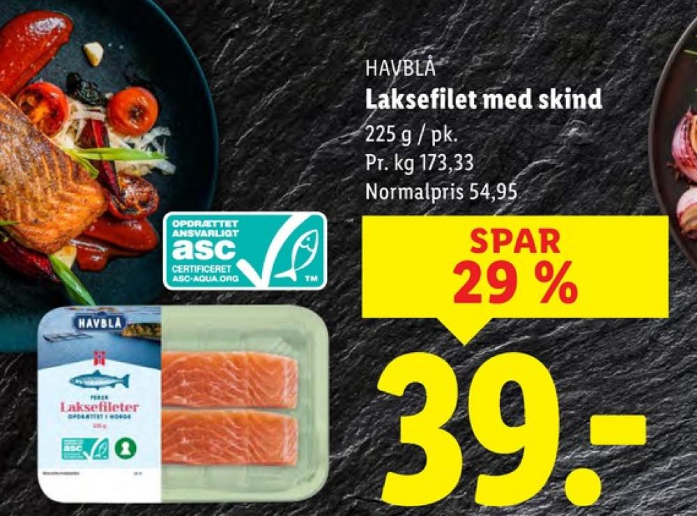 Havblå, Laksefilet