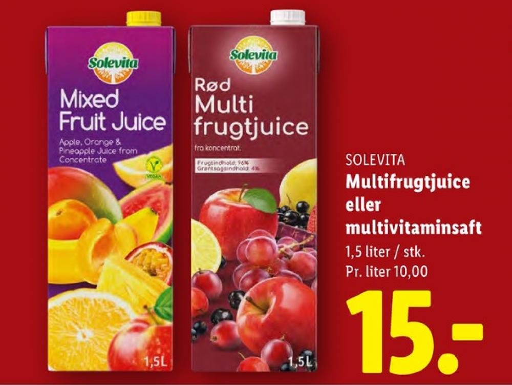 Solevita, Multifrugtjuice