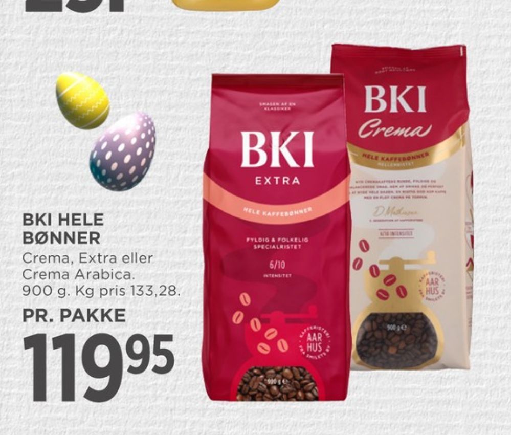 BKI Crema Arabica, Kaffebønner