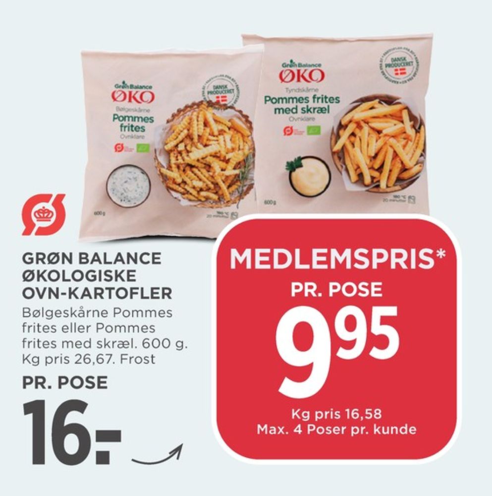 Grøn Balance, Pommes Frites Bølgeskårne
