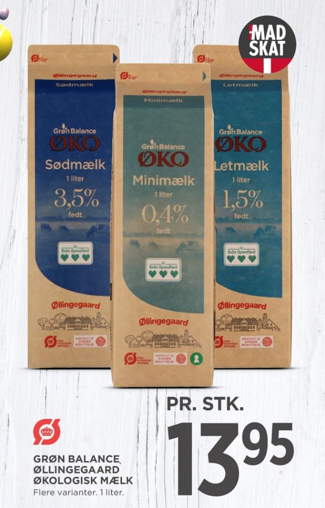 Grøn Balance Øllingegaard, Letmælk 1,5%
