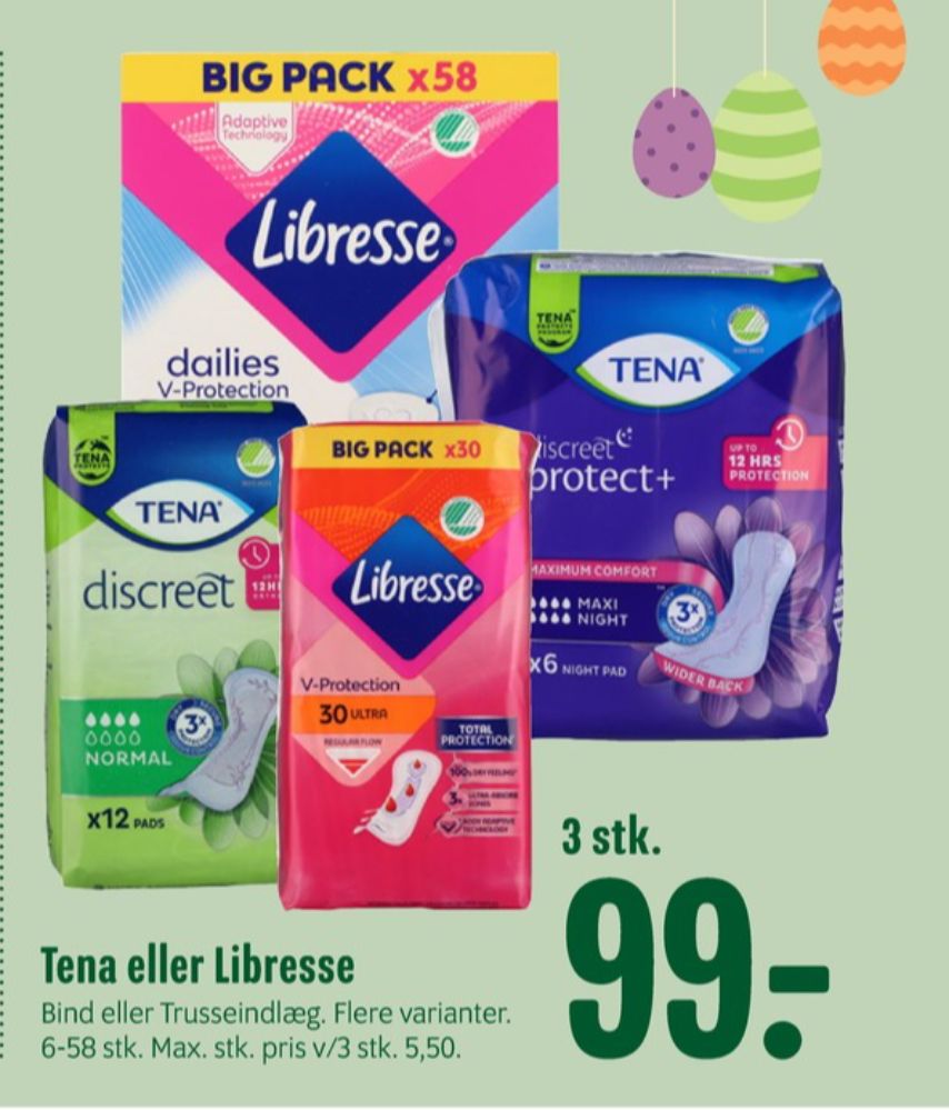 Libresse, Regular Black Trusseindlæg