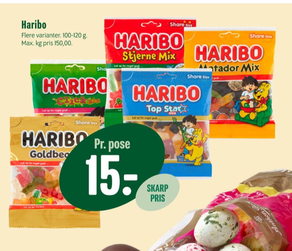 Haribo Stjernemix, Slikposer