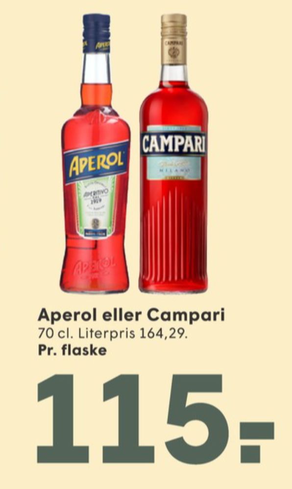 Campari, Bitter