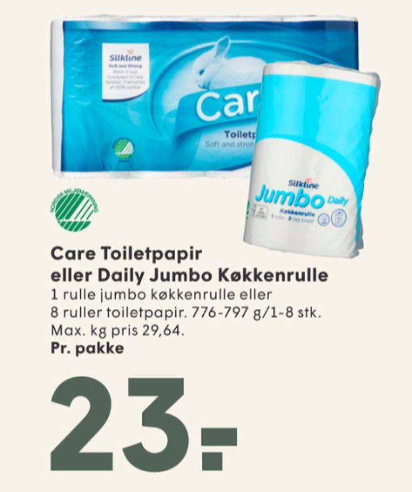 Silkline Care, Toiletpapir