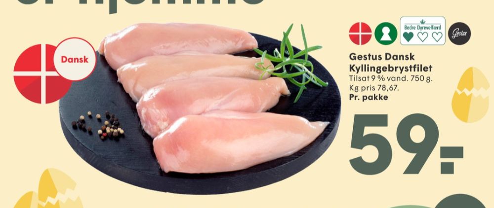 Gestus, Kyllingebrystfilet
