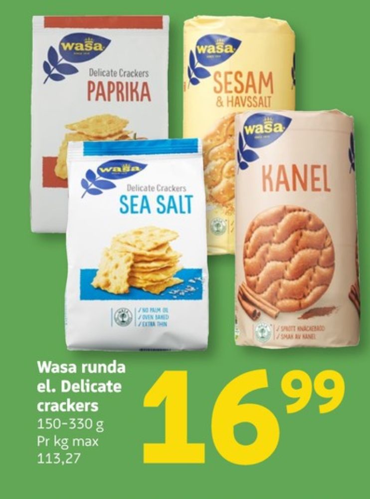 Wasa, Kanel knækbrød