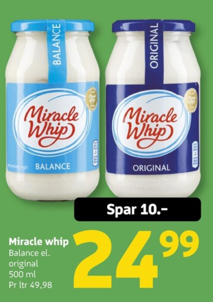 Miracle Whip, Mayonnaise Balance