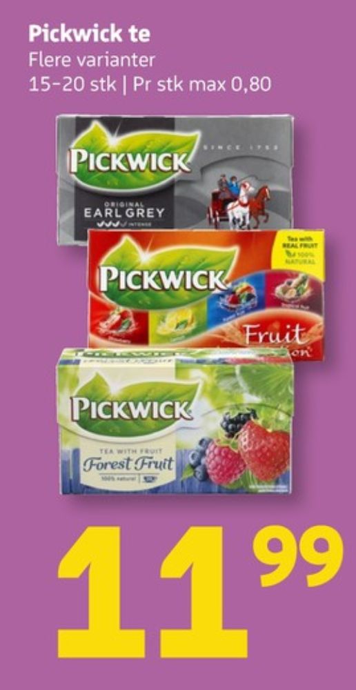 Pickwick, Forest Fruit Tebreve