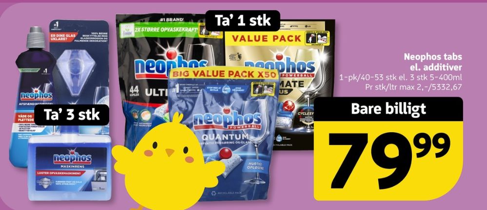 Neophos, Maskinopvask-tabs