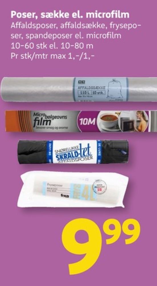 Skrald-let, Affaldsposer