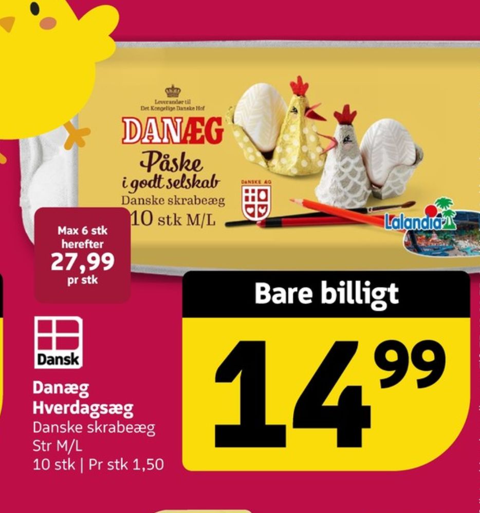 Danæg, Hverdagsæg M/L