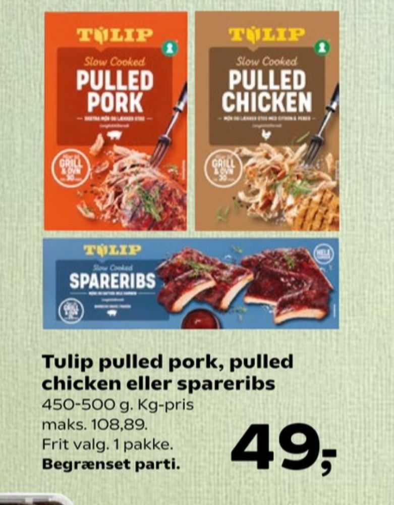 Tulip, Spareribs