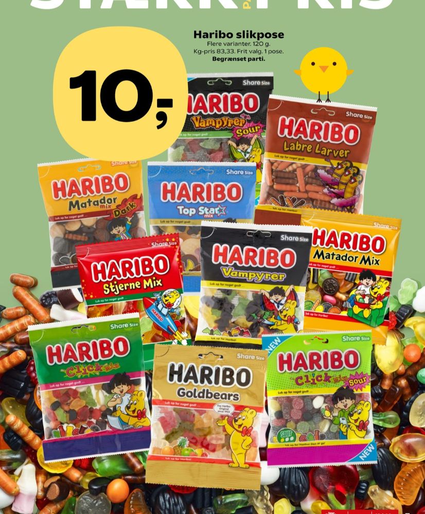 Haribo Stjernemix, Slikposer