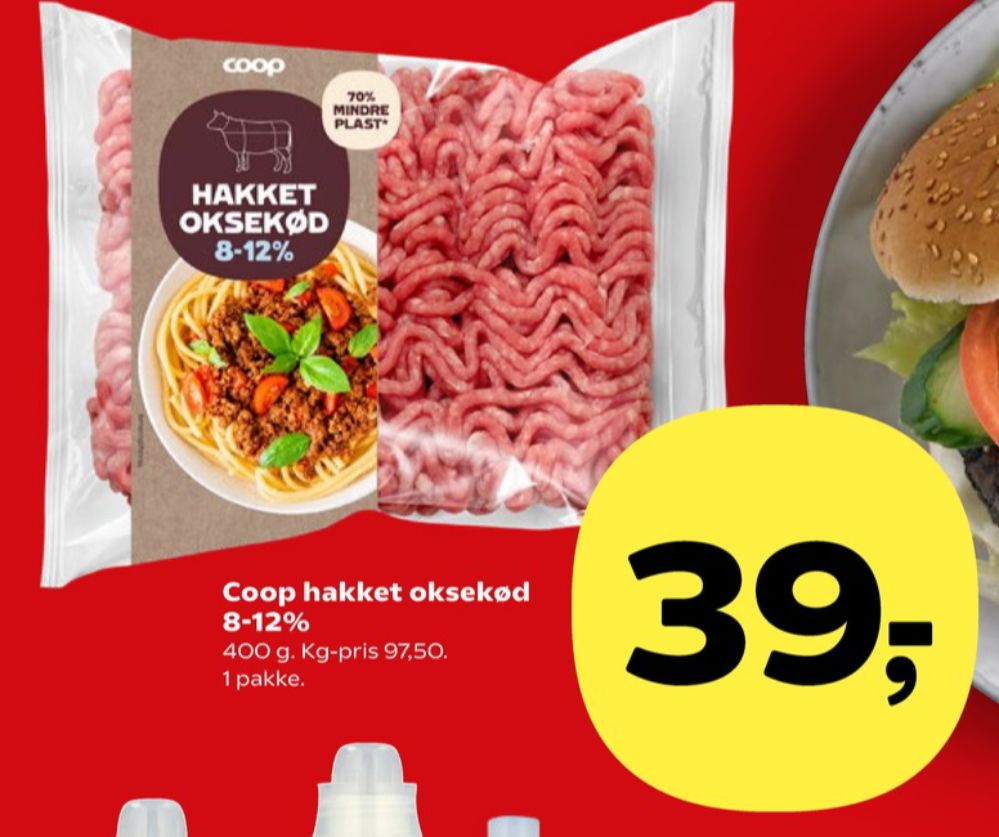 Coop, Hakket oksekød 8-12%