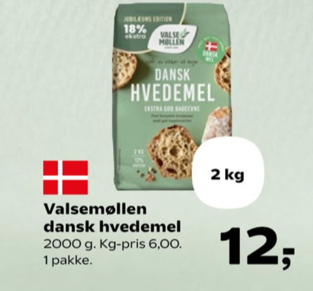 Valsemøllen, Hvedemel