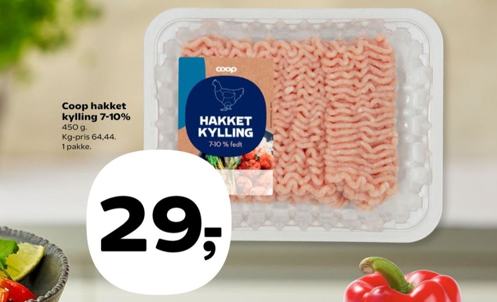 Coop, Hakket kylling 7-10%