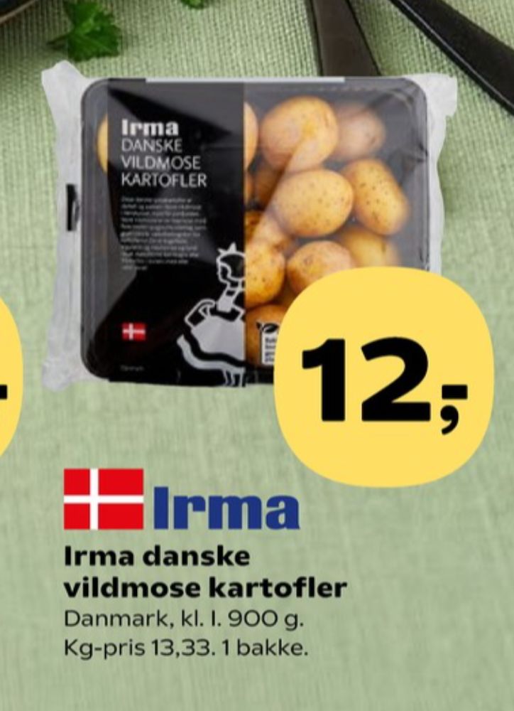 Irmas, Kartofler