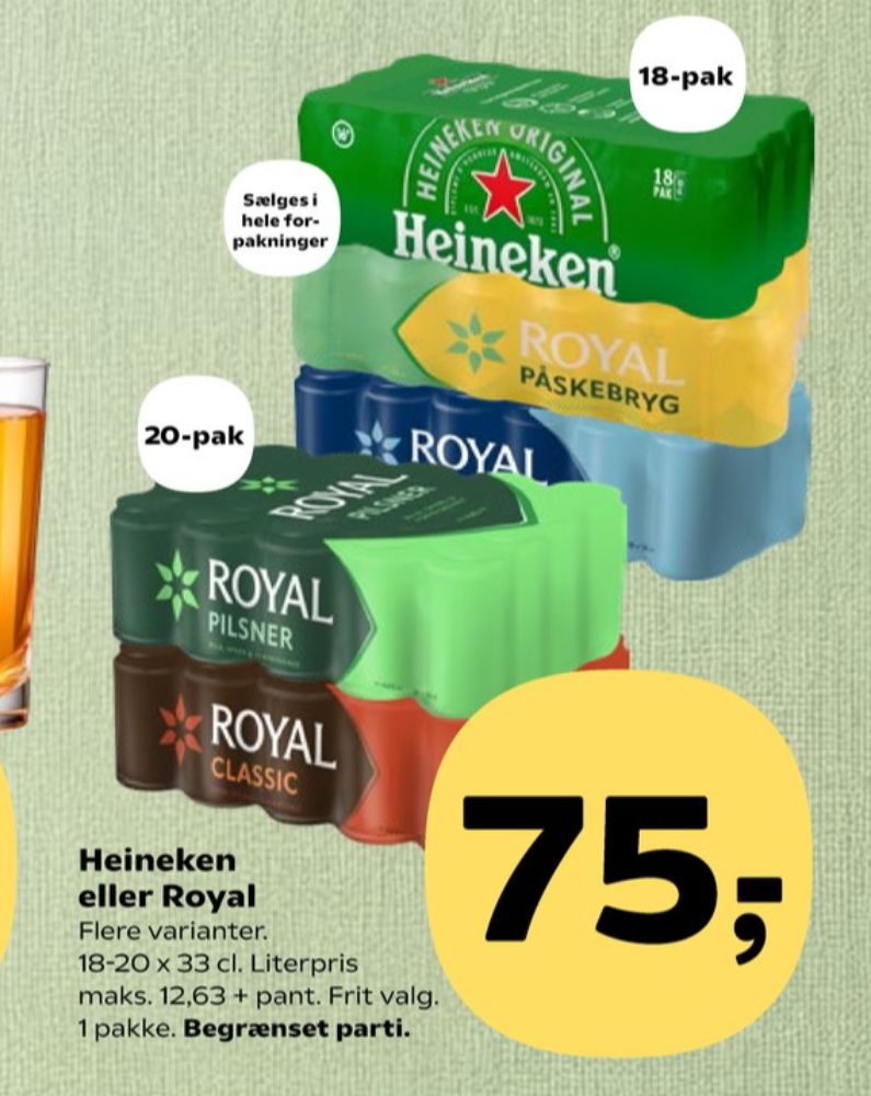 Royal Påskebryg, Øl 18 pk.