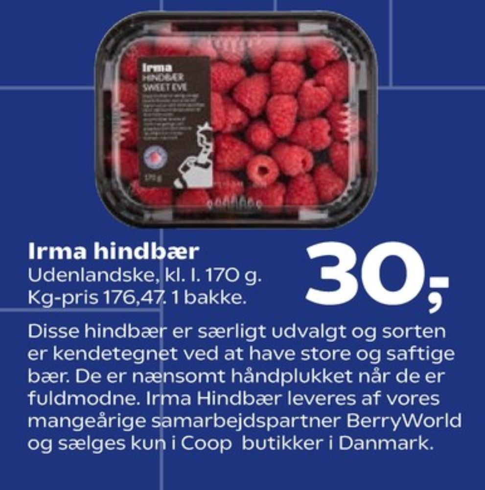 Irmas, Hindbær