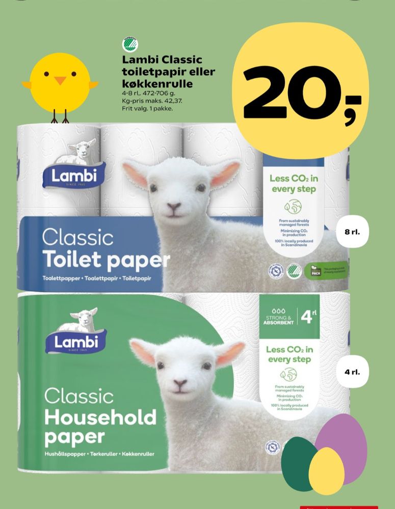 Lambi Classic, Toiletpapir