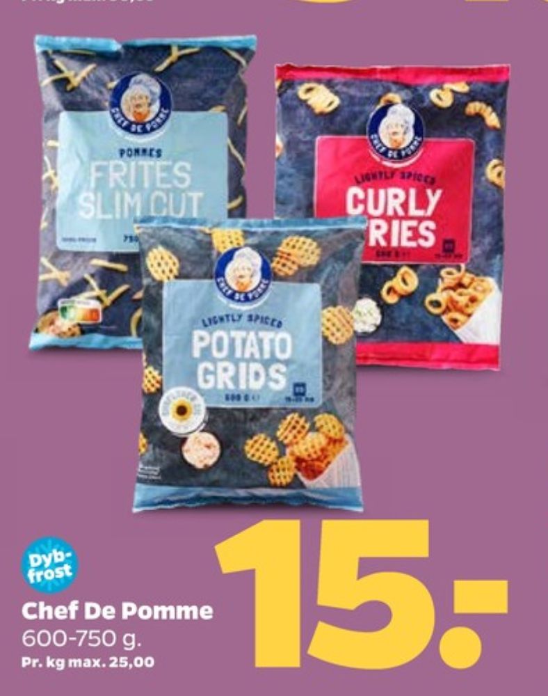 Chef de Pomme, Pommes Frites Slim