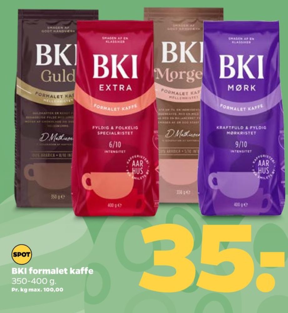 BKI Mørk, Kaffe Formalet