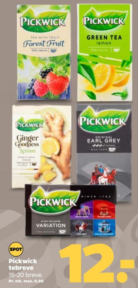 Pickwick, Green Tea Lemon Tebreve