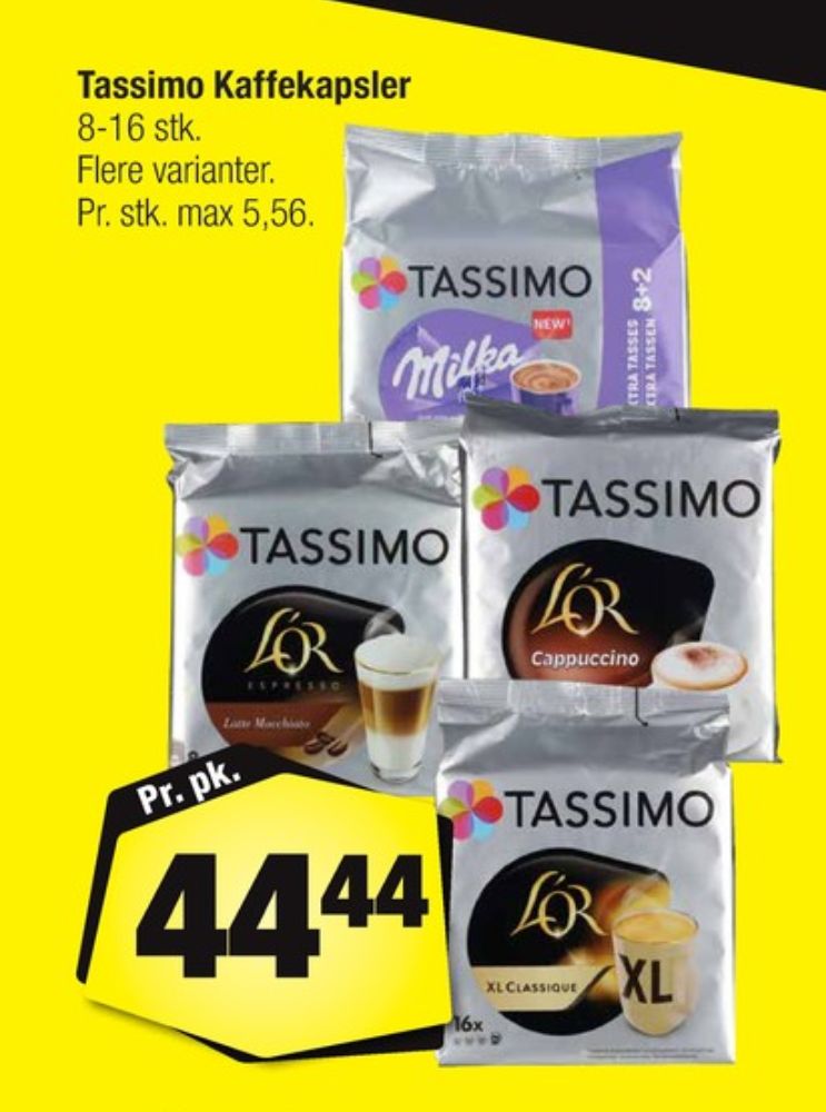 Tassimo Milka, Kakaokapsler