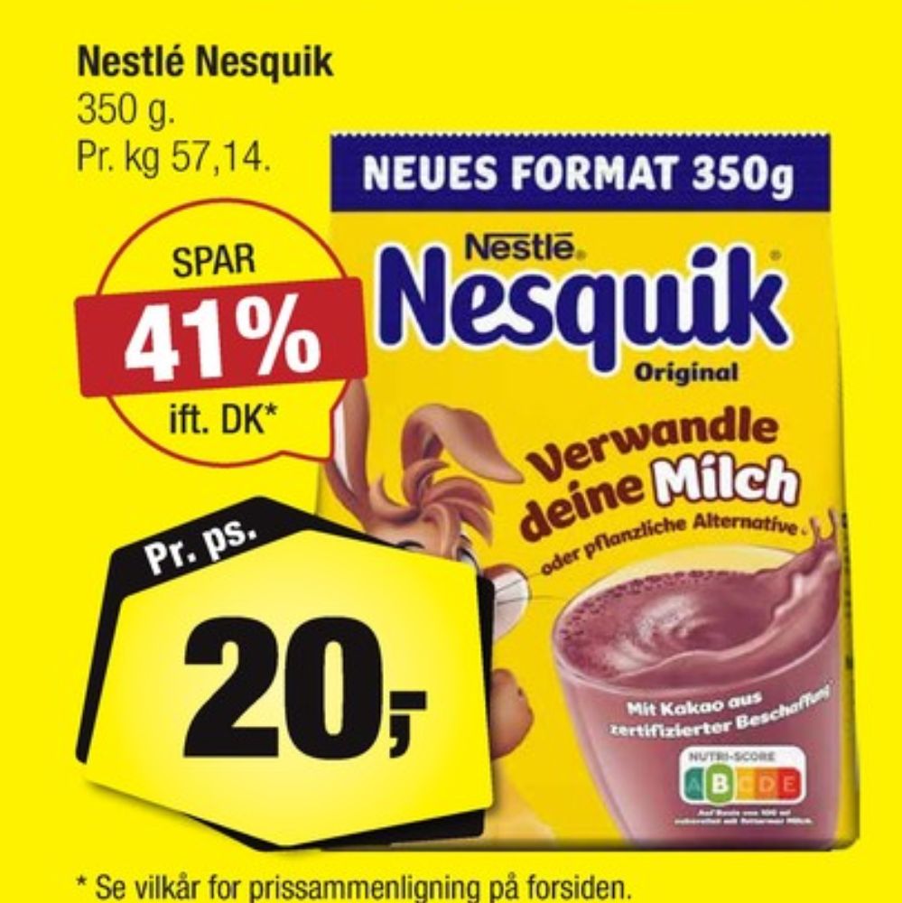 Nestlé Nesquik, Kakaodrikspulver