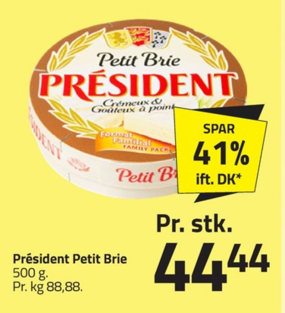Président, Brie Cremeux & Gouteaux a point