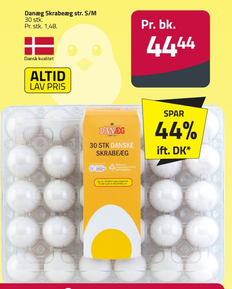 Danæg, Skrabeæg S/M