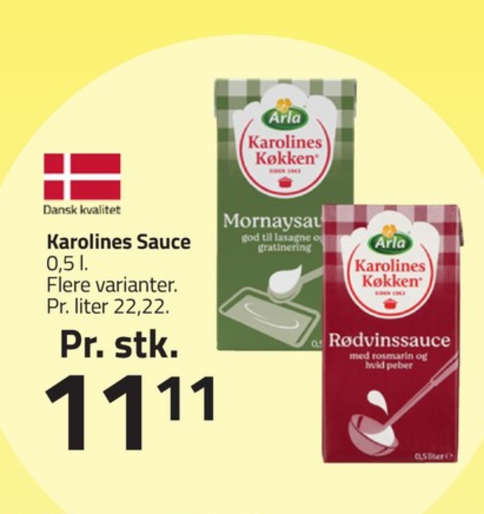 Karolines, Mornaysauce