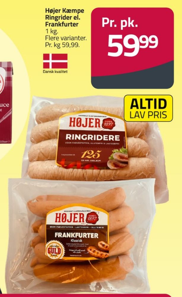 Højer Pølser, Frankfurter