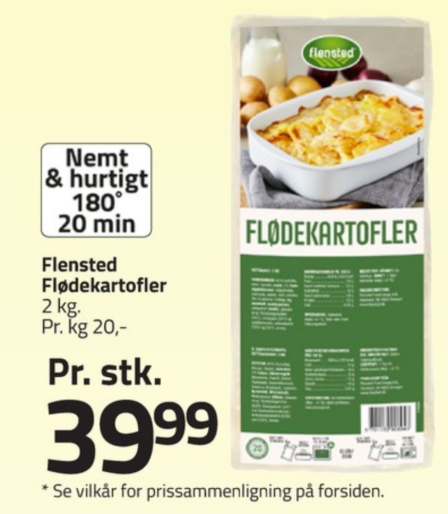 Flensted, Flødekartofler