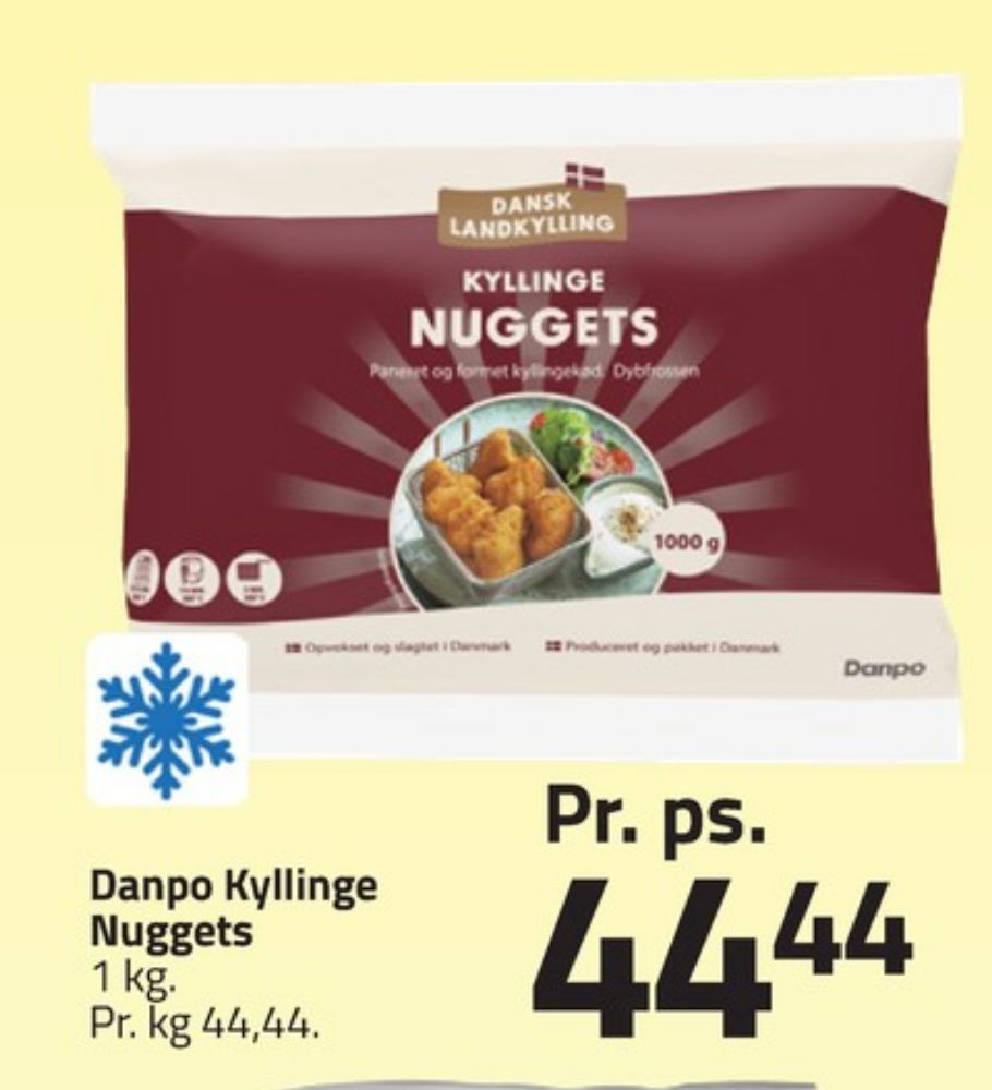 Dansk Landkylling, Kyllingenuggets