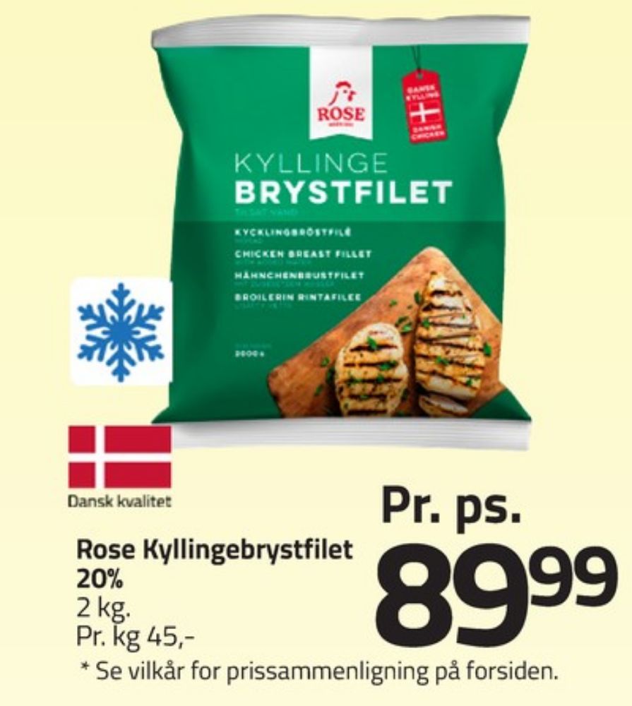 Rose, Kyllingebrystfilet