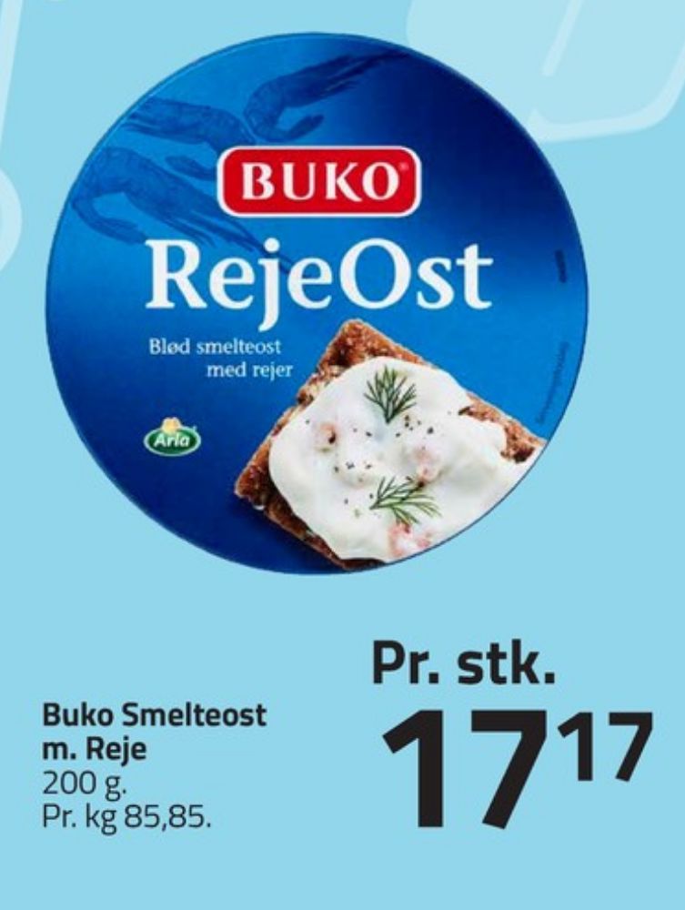 Buko Smelte, Smøreost Rejeost